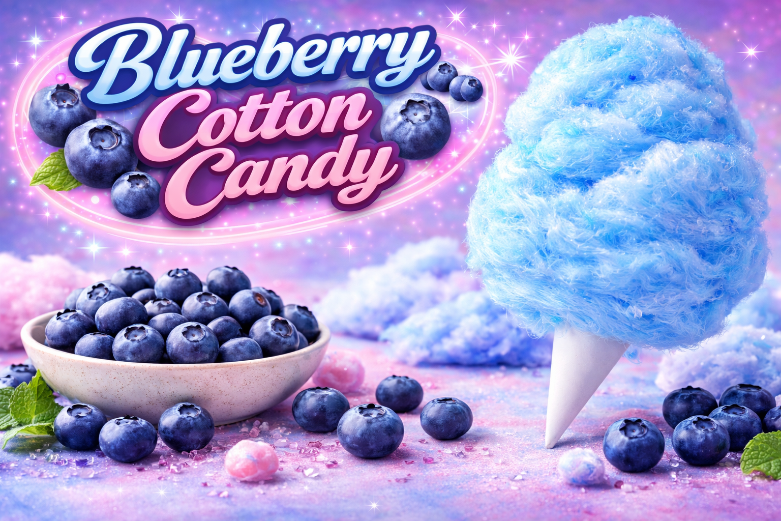 Blueberry Cotton Candy