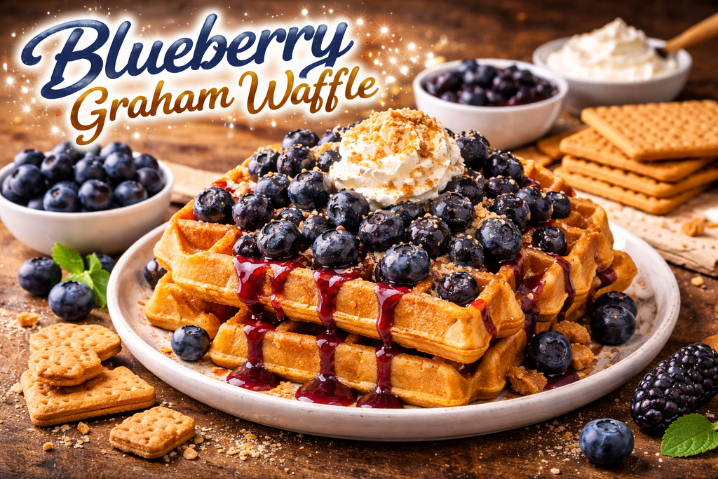 Blueberry Graham Waffle
