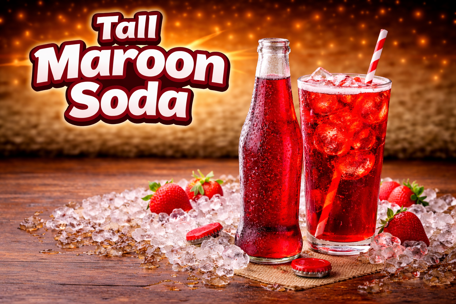 Tall Maroon Soda