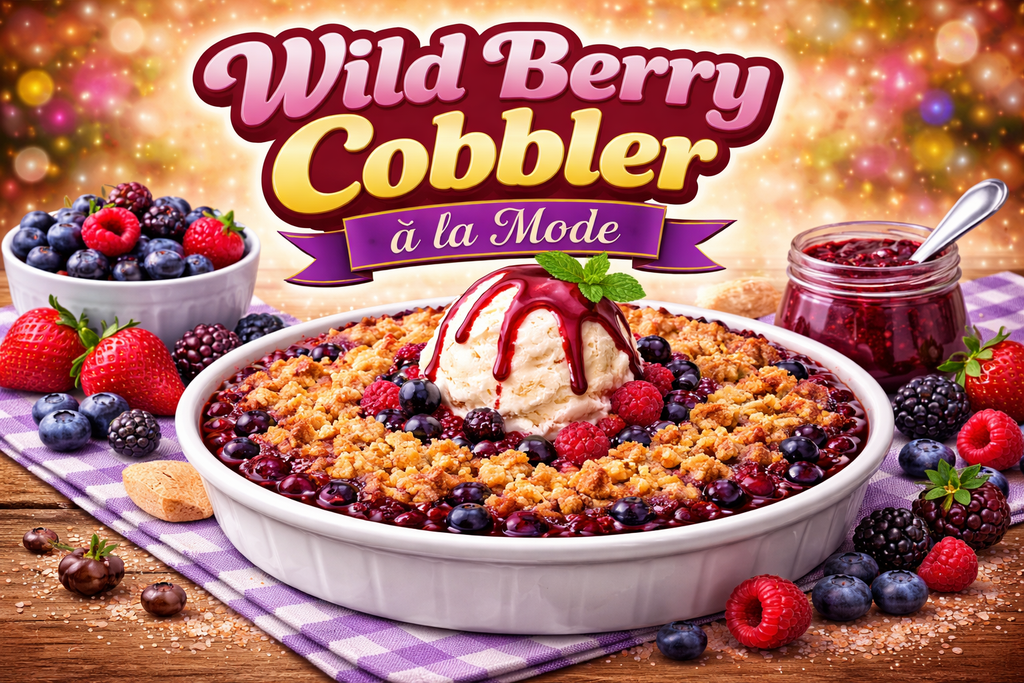 Wild Berry Cobbler ala Mode